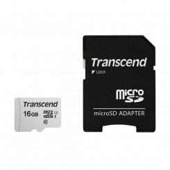 Memory Micro Sdhc 16Gb W / Adap / C10 Ts16Gusd300S-A Transcend
