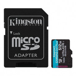 Memory Micro Sdxc 512Gb Uhs-I / W / Adapter Sdcg3 / 512Gb Kingston