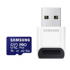 Mälu Micro Sdxc Pro+ 512Gb / W / Adapt. Mb-Md512Sb / Ww Samsung