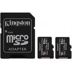 Mälu Micro Sdxc 64Gb Uhs-I / 2Pack Sdcs2 / 64Gb-2P1A Kingston