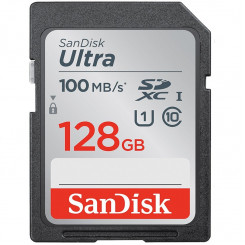 Карта памяти SanDisk Ultra 128 ГБ SDXC, 100 МБ/с, EAN: 619659185299