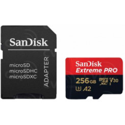 Sandisk MicroSDXC 256GB + SD adapter