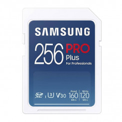 Mälukaart Samsung (MB-SD256KB/WW) PRO Plus 2021 SDXC 256 GB klass 10 UHS-I/U3 V30