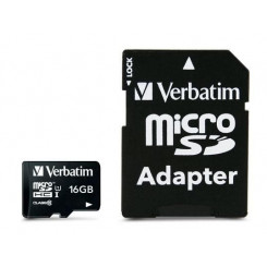 Verbatim 16 ГБ, MicroSDHC, класс 10