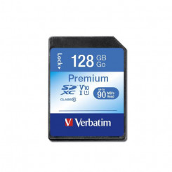 Verbatim 128 GB, SDXC, klass 10
