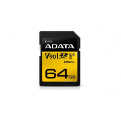 ADATA 64 GB, UHS-II U3, klass 10, 290 MB/s