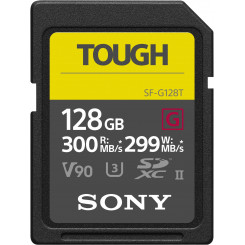 Карта памяти Sony Tough UHS-II, 128 ГБ SDXC, флэш-память, класс 10
