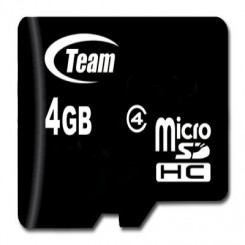 TEAM GROUP Memory ( flash cards ) 4ГБ Micro SDHC Class 4 with Adapter