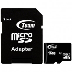 TEAM MICRO SDHC 16 GB CLASS 10 JAEMÜÜK 1 Adapteriga