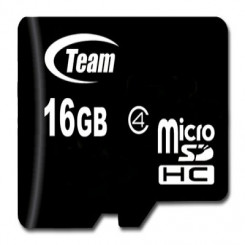 TEAM GROUP mälu ( flash kaardid ) 16 Г Micro SDHC klass 4 koos adapteriga