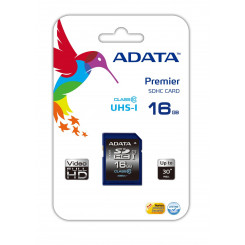 ADATA Premier 16 GB SDHC välkmälu klass 10 nr