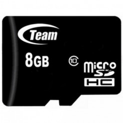 TEAM GROUP mSDHC 8GB MICRO SDHC 8GB CLASS 10 RETAIM W / 0 Adapter