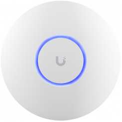 Точка доступа Ubiquiti U6+. Модель WiFi 6 с пропускной способностью 573,5 Мбит/с на частоте 2,4 ГГц и 2402 Мбит/с на частоте 5 ГГц. Инжектор POE в комплект не входит. Пользовательский интерфейс рекомендует использовать переключатель U-POE-AF или POE.