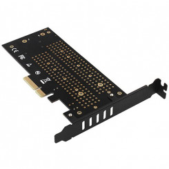 AXAGON PCEM2-D PCI-E 3.0 4x — DUAL SSD M.2 (NVMe + SATA), двойное напряжение, твердотельный накопитель длиной до 110 мм