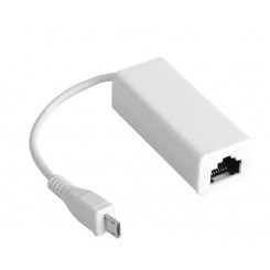 MicroConnect Micro USB to Ethernet, White