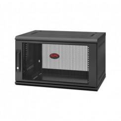 APC NetShelter WX 6U Настенный шкаф с одним шарниром, глубина 400 мм Настенная стойка, черный