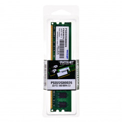 Patriot Memory 2GB PC2-6400 mälumoodul DDR2 800 MHz