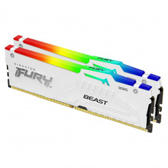 Kingston Technology FURY Beast 32GB 6000MT / s DDR5 CL40 DIMM (Kit of 2) White RGB XMP