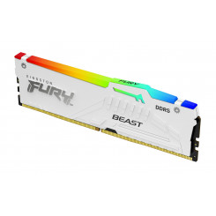 Kingston Technology FURY Beast 16GB 6400MT / s DDR5 CL32 DIMM valge RGB EXPO