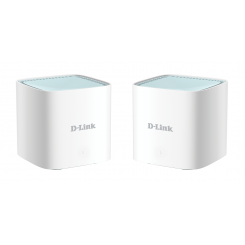 D-Link EAGLE PRO AI AX1500 Mesh System M15-2 (2-pack) 802.11ax 1200+300  Mbit/s 10/100/1000 Mbit/s Ethernet LAN (RJ-45) ports 1 Mesh Support Yes MU-MiMO Yes No mobile broadband Antenna type 2 x 2.4G WLAN Internal Antenna, 2 x 5G WLAN Internal Antenna