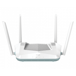 D-Link AX3200 Smart Router R32 802.11ax 800+2402 Mbit/s 10/100/1000 Mbit/s Ethernet LAN (RJ-45) ports 4 Mesh Support Yes MU-MiMO No No mobile broadband Antenna type External