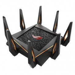 Asus GT-AX11000 Tri-band WiFi Gaming Router ROG Rapture 802.11ax 4804+1148 Mbit / s 10 / 100 / 1000 Mbit / s Ethernet LAN (RJ-45) ports 4 Mesh Support Yes MU-MiMO No No mobile broadband Antenna type 8xExternal 2 x USB 3.1 Gen 1