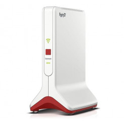 FRITZ!Repeater 6000 wireless router Ethernet Tri-band (2.4 GHz  /  5 GHz  /  5 GHz) Red, White