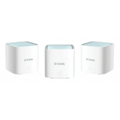 D-Link EAGLE PRO AI AX1500 Mesh System M15-3 (3-pack) 802.11ax 1200+300  Mbit / s 10 / 100 / 1000 Mbit / s Ethernet LAN (RJ-45) ports 1 Mesh Support Yes MU-MiMO Yes No mobile broadband Antenna type 2 x 2.4G WLAN Internal Antenna, 2 x 5G WLAN Internal Ante