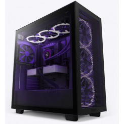Case NZXT H7 Flow MidiTower Not included ATX MicroATX MiniITX Colour Black CM-H71FB-01