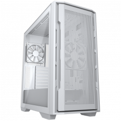 Белый корпус COUGAR Uniface для ПК Mid Tower / Сетчатая передняя панель / 2 вентилятора ARGB / Левая панель TG