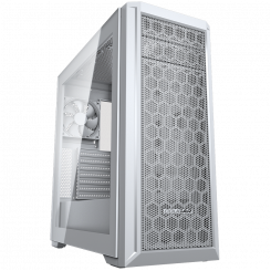 COUGAR   MX330-G Pro White   PC Case   Mid Tower  /  Mesh Front Panel  /  1 x 120mm Fan  /  TG Left Panel