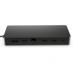Универсальный многопортовый концентратор HP для путешествий с USB-C, 65 Вт — 2 порта USB 3.2, 2 порта USB-C, 1 порт DP, 1 порт HDMI, 1 разъем RJ-45, 1 год