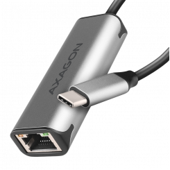 ADE-25RC SUPERSPEED USB-C 2.5 GIGABIT ETHERNET Kompaktne alumiiniumist USB-C 3.2 Gen 1 2.5 Gigabit Ethernet 10/100/1000/2500 Mbit adapter automaatse paigaldusega.