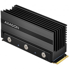 Алюминиевый радиатор Axagon Passive для односторонних и двусторонних SSD-дисков M.2, размер 2280, высота 36 мм.