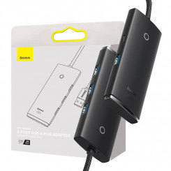 Концентратор Baseus Lite Series 4in1 USB на 4 порта USB 3.0, 1 м (черный)
