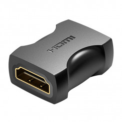 Переходник HDMI (гнездо) на HDMI (гнездо) AIRB0, 4K, 60 Гц (черный)