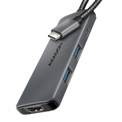 AXAGON HMC-5H8K USB-концентратор 5 Гбит/с, 2x USB-A, USB-C, HDMI 8k/30 Гц, PD 100 Вт,