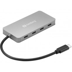 Sandberg USB-C на 4 x USB-C концентратора