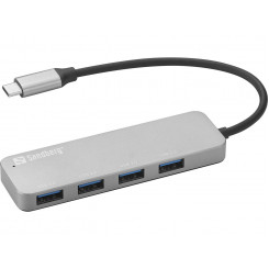 Sandberg USB-C kuni 4 x USB 3.0 jaoturi SAVER