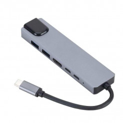eSTUFF Мобильный концентратор USB-C 6-в-1