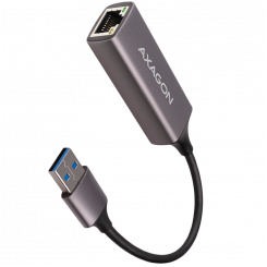 AXAGON ADE-TR Type-A USB3.2 Gen 1 — адаптер Gigabit Ethernet 10/100/1000, металл, титаново-серый