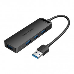 USB 3.0 4-Port Hub with Power Supply Vention CHLBF 1m, Black