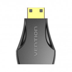 Адаптер Mini HDMI Male to HDMI Female Vention AISB0 4K 30 Гц (черный)