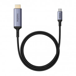 Adapter Baseus USB-C HDMI kõrglahutusega 1,5 m (must)