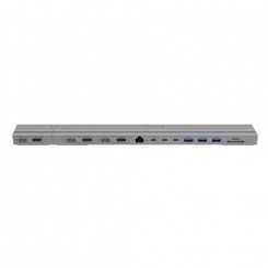 Targus HyperDrive 4K 2 порта USB 3.2 Gen 2 (3.1 Gen 2), тип C, серебристый