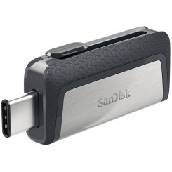 SanDisk Ultra Dual Drive C-tüüpi USB-mälupulk 64 GB, EAN: 619659142056