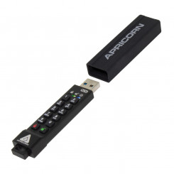 Apricorn ASK3 USB-mälupulk 8 GB USB Type-A 3.2 Gen 1 (3.1 Gen 1) Must