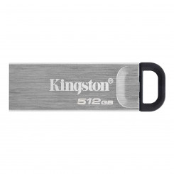 Kingstoni USB-mälupulk DataTraveler Kyson 512 GB A-tüüpi USB 3.2 Gen 1 hõbedane