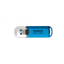 USB-накопитель ADATA C906, 64 ГБ, USB 2.0, синий