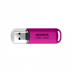 USB-накопитель ADATA C906, 32 ГБ, USB 2.0, розовый